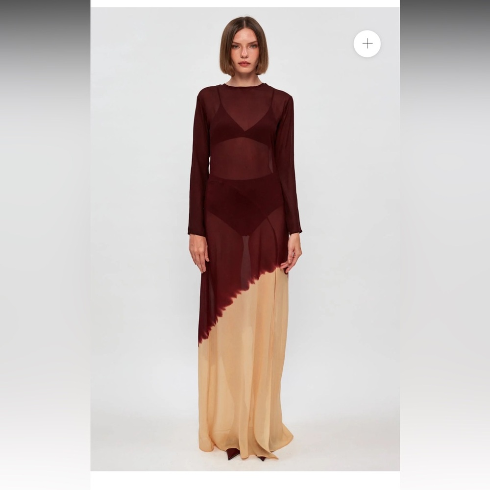 S/W/F Sheer Maxi Dress